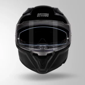 STUDDS Helios Solid Gloss Black Helmet