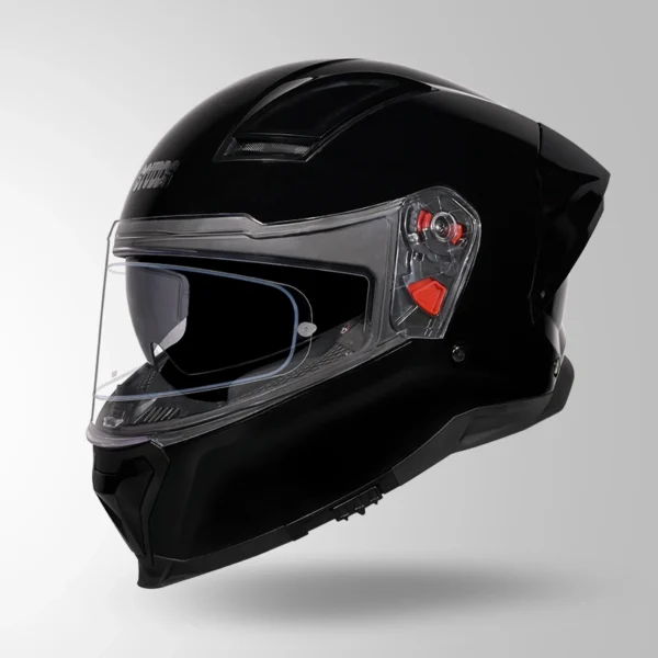 STUDDS Helios Solid Gloss Black Helmet - Image 4