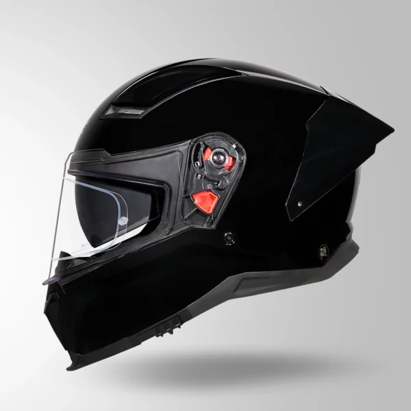 STUDDS Helios Solid Gloss Black Helmet - Image 2