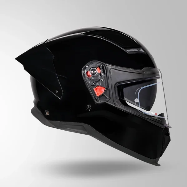 STUDDS Helios Solid Gloss Black Helmet - Image 3