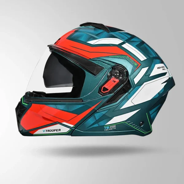 STUDDS TROOPER DV D2 HELLCAT DECOR GREEN & RED - Image 4