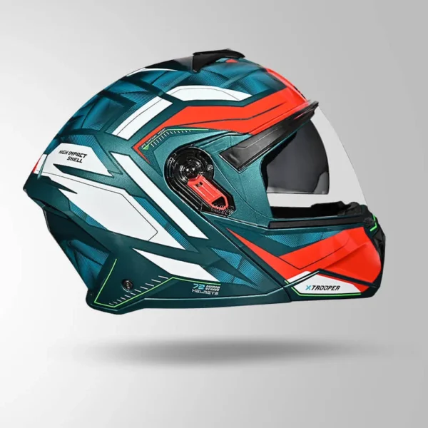 STUDDS TROOPER DV D2 HELLCAT DECOR GREEN & RED - Image 3